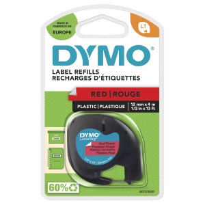 DYMO S0721630 ruban d'étiquette Noir sur rouge | JDB-Info