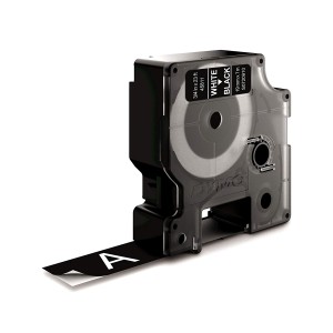 DYMO D1 Standard - White on Black - 19mm ruban d'étiquette | JDB-Info