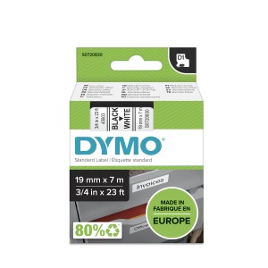 DYMO D1 Standard - Black on White - 19mm ruban d'étiquette | JDB-Info