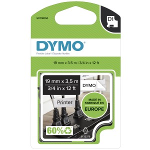 DYMO D1 Durable - Black on White - 12mm ruban d'étiquette N | JDB-Info