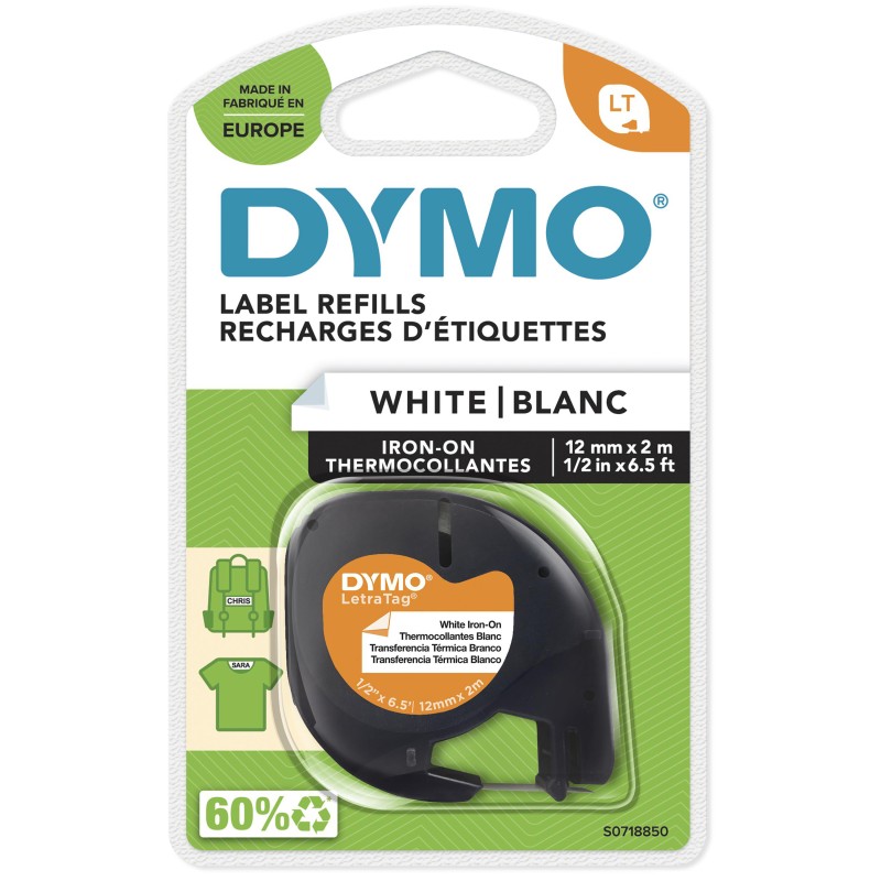 DYMO S0718850 ruban d'étiquette Noir sur blanc | JDB-Info