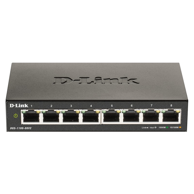 D-Link DGS-1100-08V2 Géré L2 Gigabit Ethernet (10/100/1000) | JDB-Info