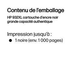 HP 932XL cartouche d'encre noir grande capacité authentique | JDB-Info