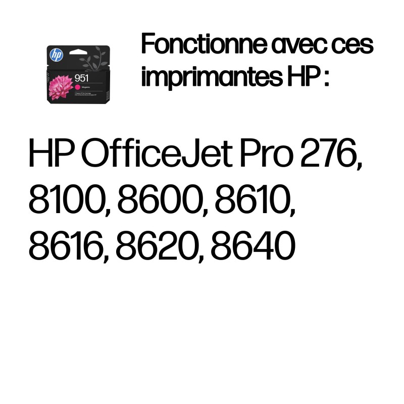 HP Cartouche authentique d'encre magenta 951 | JDB-Info
