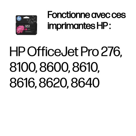 HP Cartouche authentique d'encre magenta 951 | JDB-Info