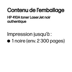 HP 410A toner LaserJet noir authentique | JDB-Info