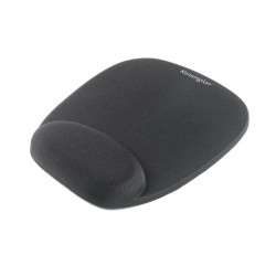 Kensington Tapis de souris noir en mousse, repose-poignets | JDB-Info