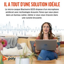 HP Poly Micro-casque Poly Blackwire 8225 stéréo USB-C certi | JDB-Info
