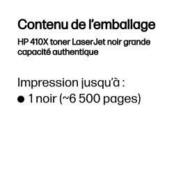HP 410X toner LaserJet noir grande capacité authentique | JDB-Info