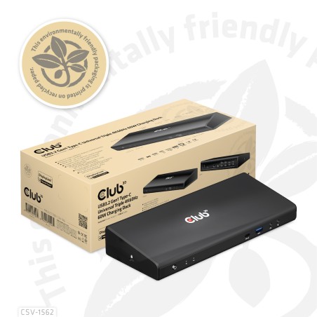 CLUB3D CSV-1562 station d'accueil USB 3.2 Gen 1 (3.1 Gen 1) | JDB-Info