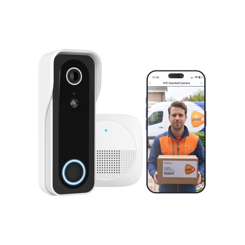 Trust DOORCAM-3000 Noir, Blanc | JDB-Info