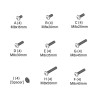 Chief FHB5147 vis et boulon 50 mm 36 pièce(s) M8 Kit de vis | JDB-Info