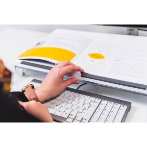 BakkerElkhuizen FlexDesk 630N porte-document Acrylique, Pla | JDB-Info