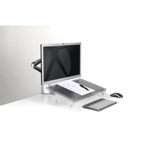BakkerElkhuizen FlexDesk 640 porte-document Plastique, Caou | JDB-Info