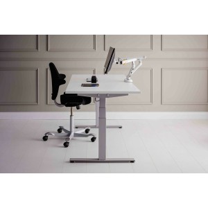 BakkerElkhuizen BE Flexible Dual 88,9 cm (35") Bureau Blanc | JDB-Info