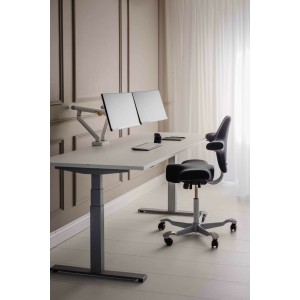 BakkerElkhuizen BE Flexible Dual 88,9 cm (35") Bureau Blanc | JDB-Info