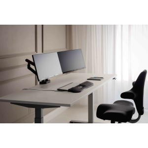 BakkerElkhuizen BE Flexible Dual 88,9 cm (35") Bureau Noir | JDB-Info