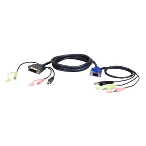 ATEN 2L-7DX2U câble vidéo et adaptateur 1,8 m VGA (D-Sub) + | JDB-Info