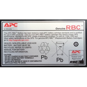 APC RBC5 Batterie de l'onduleur Sealed Lead Acid (VRLA) | JDB-Info