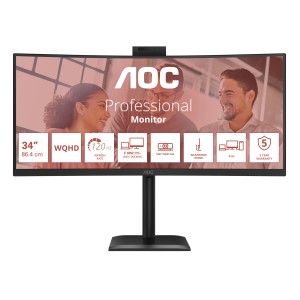 AOC CU34E4CW/75 écran plat de PC 86,4 cm (34") 3440 x 1440 | JDB-Info