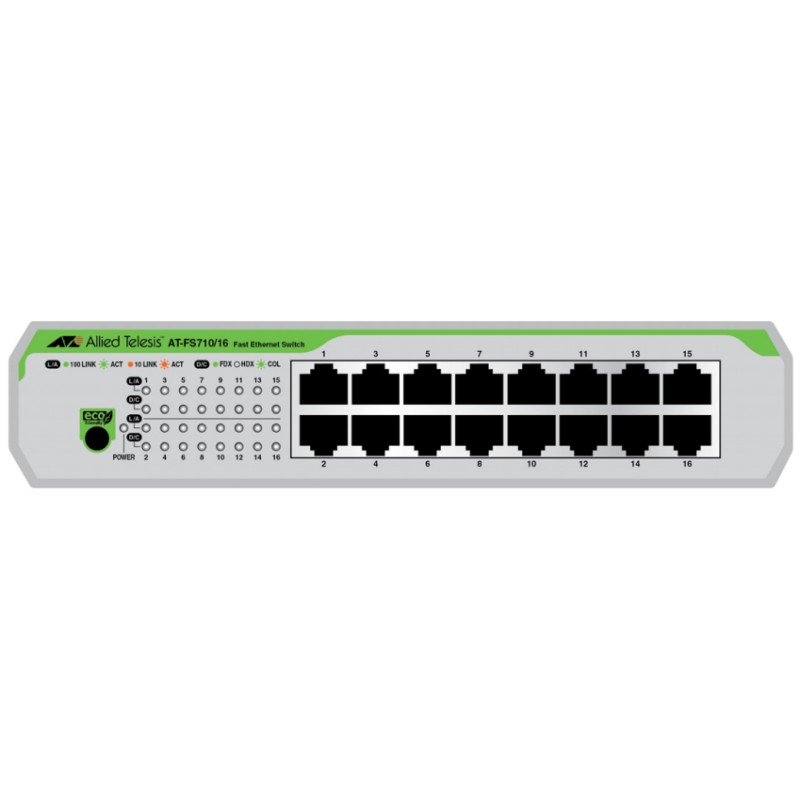 Allied Telesis AT-FS710/16-50 Non-géré Fast Ethernet (10/10 | JDB-Info