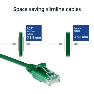ACT DC9700 câble de réseau Vert 0,5 m Cat6 U/UTP (UTP) | JDB-Info
