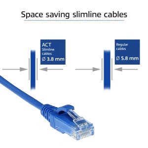ACT DC9651 câble de réseau Bleu 1,5 m Cat6 U/UTP (UTP) | JDB-Info