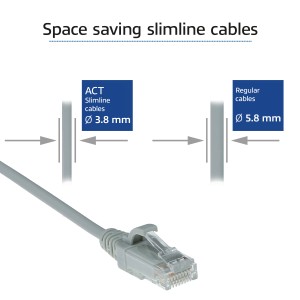 ACT DC9005 câble de réseau Gris 5 m Cat6 U/UTP (UTP) | JDB-Info