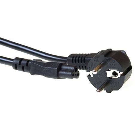 ACT AK5407 câble électrique Noir 0,5 m CEE7/7 Coupleur C5 | JDB-Info