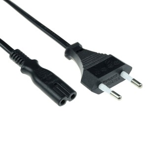ACT AK5242 câble électrique Noir 3 m CEE7/16 Coupleur C7 | JDB-Info