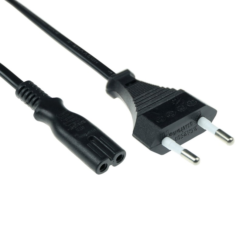 ACT AK5242 câble électrique Noir 3 m CEE7/16 Coupleur C7 | JDB-Info