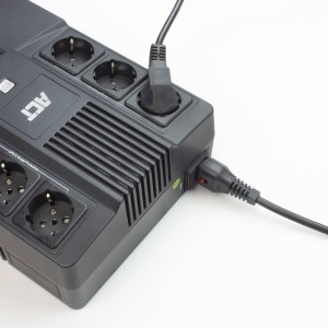ACT AK5220 câble électrique Noir 5 m CEE7/7 Coupleur C13 | JDB-Info