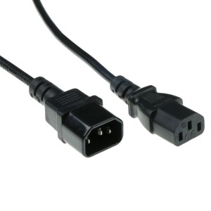 ACT AK5165 câble électrique Noir 0,9 m Coupleur C14 Coupleu | JDB-Info