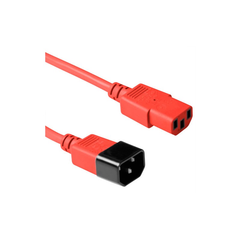 ACT C13 - C14, 1.20m Rouge 1,2 m Coupleur C13 Coupleur C14 | JDB-Info