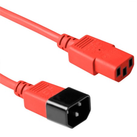 ACT C13 - C14, 1.20m Rouge 1,2 m Coupleur C13 Coupleur C14 | JDB-Info
