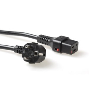 ACT 2.0m Schuko CEE 7/7 - C19, M/F Noir 2 m CEE7/7 Coupleur | JDB-Info