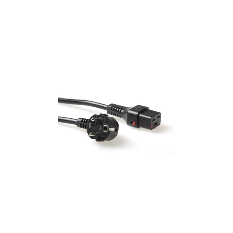 ACT 2.0m Schuko CEE 7/7 - C19, M/F Noir 2 m CEE7/7 Coupleur | JDB-Info