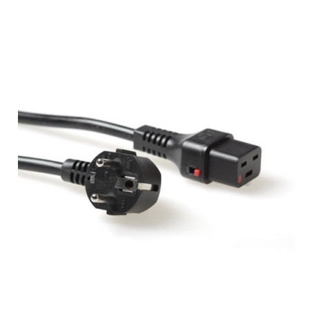 ACT 2.0m Schuko CEE 7/7 - C19, M/F Noir 2 m CEE7/7 Coupleur | JDB-Info