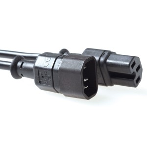ACT AK5003 câble électrique Noir 2 m Coupleur C14 Coupleur | JDB-Info