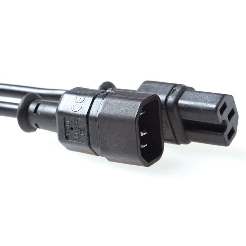 ACT AK5003 câble électrique Noir 2 m Coupleur C14 Coupleur | JDB-Info