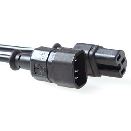 ACT AK5003 câble électrique Noir 2 m Coupleur C14 Coupleur | JDB-Info