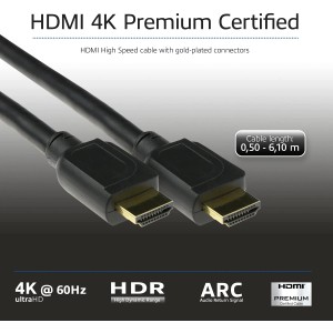 ACT AK3946 câble HDMI 5 m HDMI Type A (Standard) Noir | JDB-Info