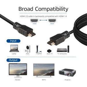 ACT AK3902 câble HDMI 2 m HDMI Type A (Standard) Noir | JDB-Info