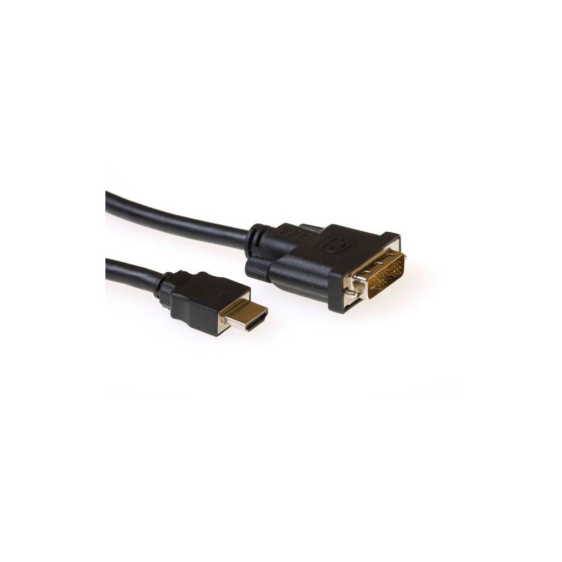 ACT AK3739 câble vidéo et adaptateur 1 m HDMI DVI-D Noir | JDB-Info