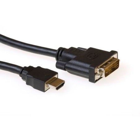ACT AK3739 câble vidéo et adaptateur 1 m HDMI DVI-D Noir | JDB-Info