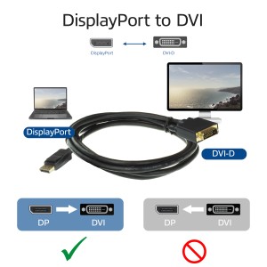 ACT AC7505 câble vidéo et adaptateur 1,8 m DisplayPort DVI | JDB-Info