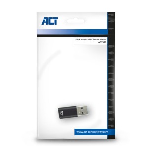 ACT AC7376 changeur de genre de câble USB A USB C Noir | JDB-Info