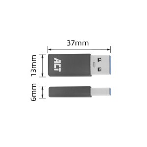 ACT AC7375 changeur de genre de câble USB Type-C USB Type-A | JDB-Info