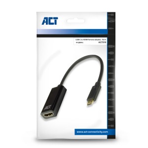 ACT AC7310 câble vidéo et adaptateur 0,15 m USB Type-C HDMI | JDB-Info