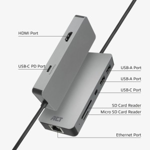 ACT AC7092 hub & concentrateur Aluminium | JDB-Info